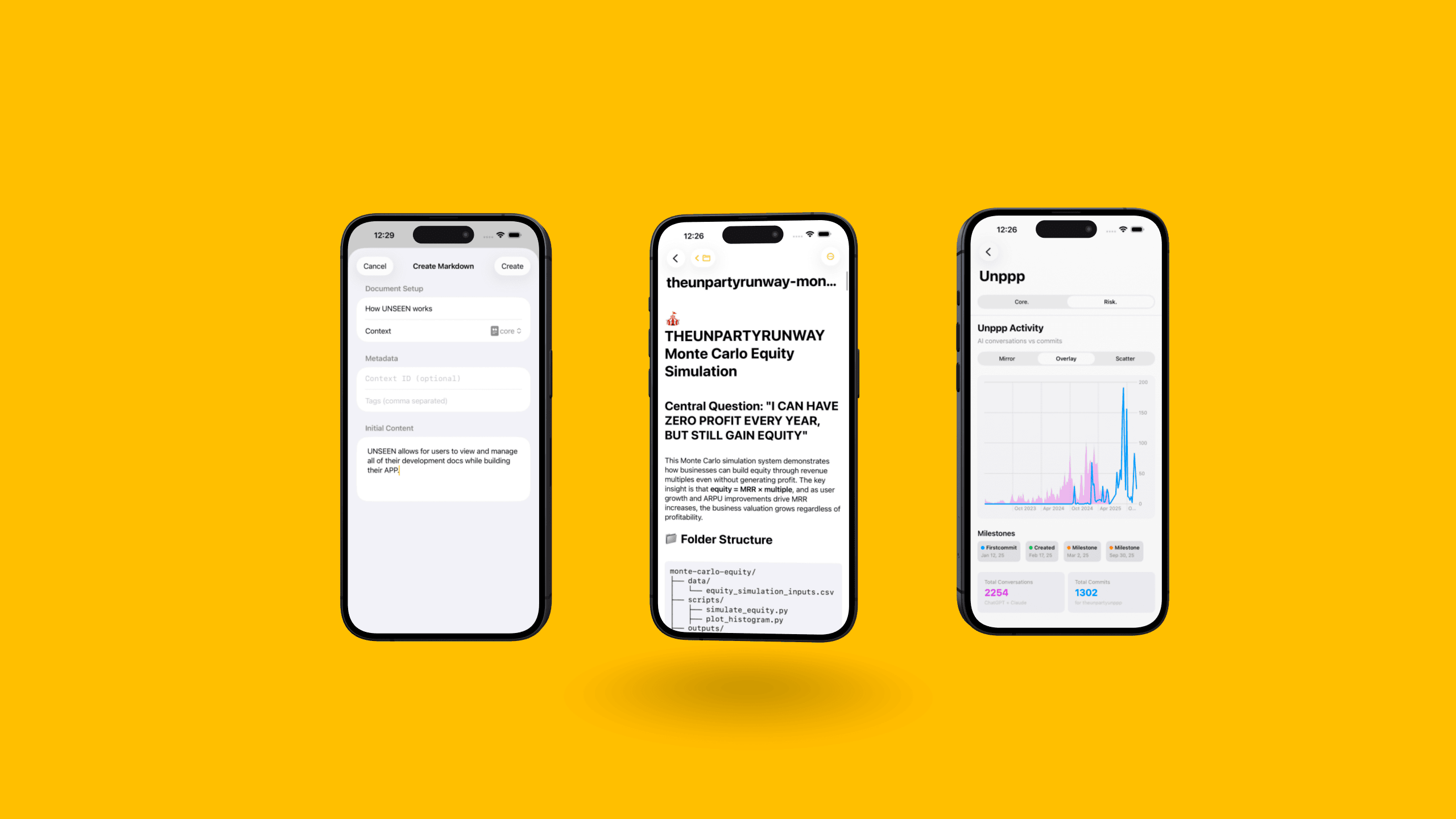 theunpartyunseen is an iOS app by unparty-app that features a monte-carlo simulation and documentation to support your development process.